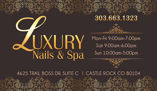 Luxury Nails and Spa logo